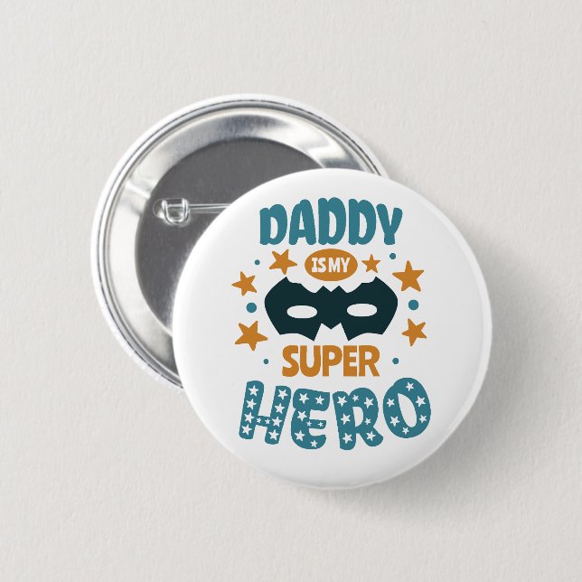 Best Daddy Ever  6 Cm Round Badge (Front & Back)