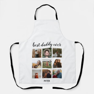 Best Daddy Ever 9 Photos Collage Kitchen Apron