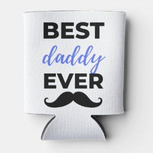 Best Daddy Ever Black Can Cooler