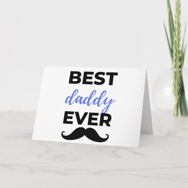 Best Daddy Ever Black Card (Front)