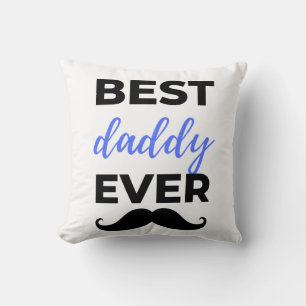 Best Daddy Ever Black Cushion