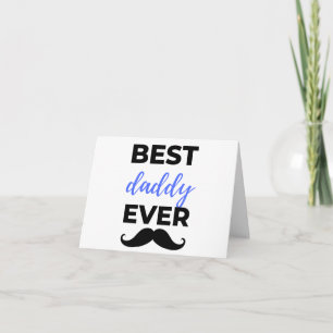 Best Daddy Ever Black Holiday Card