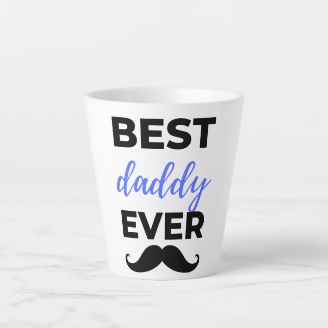 Best Daddy Ever Black Latte Mug (Front)
