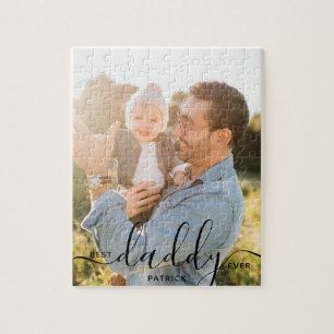 Best Daddy Ever Custom Name Photo Father's Gift Jigsaw Puzzle