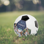 Best Daddy Ever Custom Photo Football<br><div class="desc">Celebrate a sports loving,  soccer fan dad this Father's Day with this awesome custom soccer ball featuring three of your favourite photos. "Best Daddy Ever" appears at the top,  along with the year,  adorned with stars and a ribbon banner illustration.</div>
