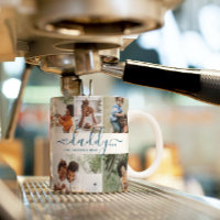 Best Daddy Ever Custom Text Photo Collage Gift