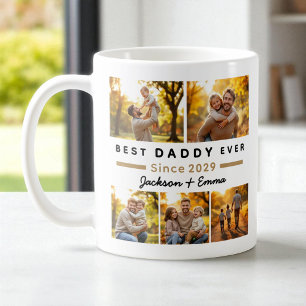 Best Daddy Ever Father's Day 5 Photo Collage Coffee Mug
