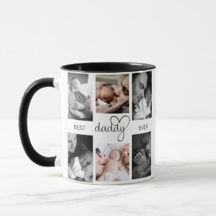 Best Daddy Ever   Father's Day 6 Photo Collage Mug