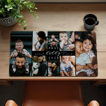 Best Daddy Ever | Father's Day 8 Photo Collage Desk Mat<br><div class="desc">Transform your father's workspace into a gallery of cherished memories with our Best Daddy Ever Photo Collage Desk Mat. This special, personalized gift is ideal for Father's Day, birthdays, or any occasion to celebrate your dad's unwavering love and support. Our desk mat features a simple yet elegant photo collage grid,...</div>