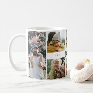 Best Daddy Ever   Father's Day 8 Photo Collage Two Coffee Mug