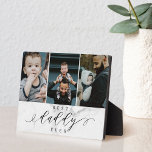 Best Daddy Ever Father's Day Photo Collage Marble Plaque<br><div class="desc">Send a beautiful personalised father's day gift to your dad that he'll cherish forever. Special personalised father's day family photo collage to display your special family photos and memories. Our design features a simple 3 photo design with "Best Daddy Ever" designed in a beautiful handwritten black script style & serif...</div>