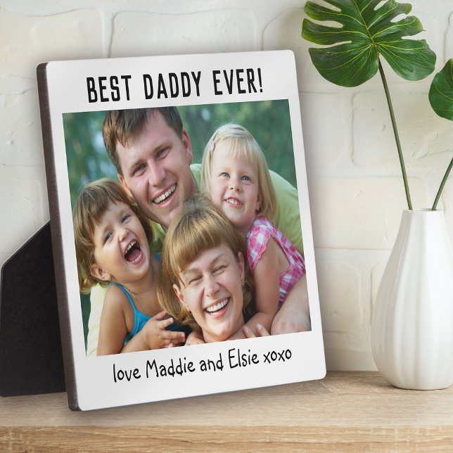 Best Daddy Ever Father's Day Photo Plaque (Creator Uploaded)