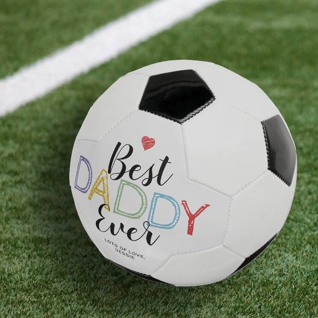 Best Daddy Ever Father's Day Soccer Ball (Creator Uploaded)