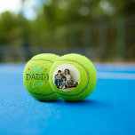 Best Daddy Ever | Hand Lettered Photo Tennis Balls<br><div class="desc">Are you looking for an unique gift for the father in your life? This year give him a Father’s Day gift that will blow his socks off. This photo tennis ball set is perfect!!! These are Father’s Day gifts that are perfect for sports fans, but moreover, perfect for dads. A...</div>