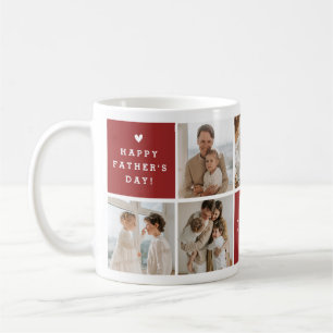 'Best Daddy Ever' Message Custom 7 Photo Collage Coffee Mug