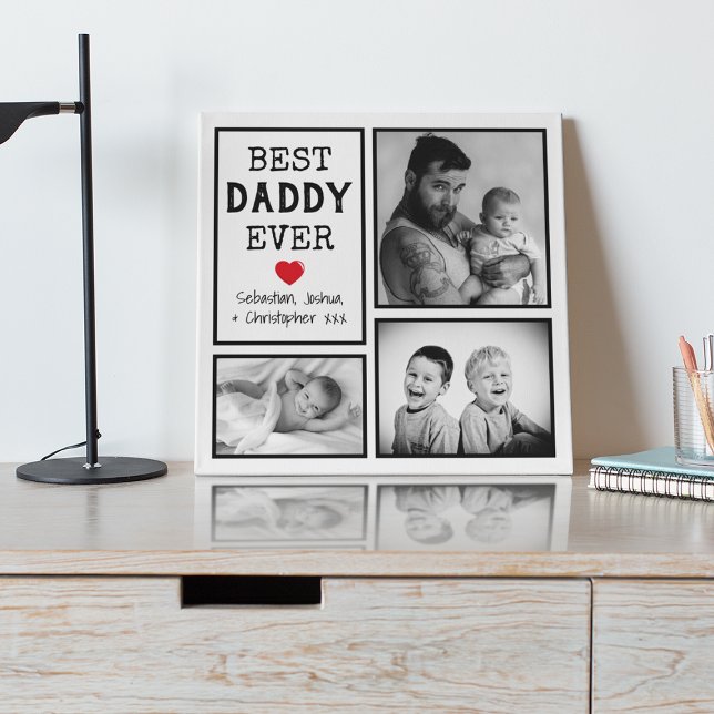 'Best Daddy ever' photo collage Plaque (Creator Uploaded)