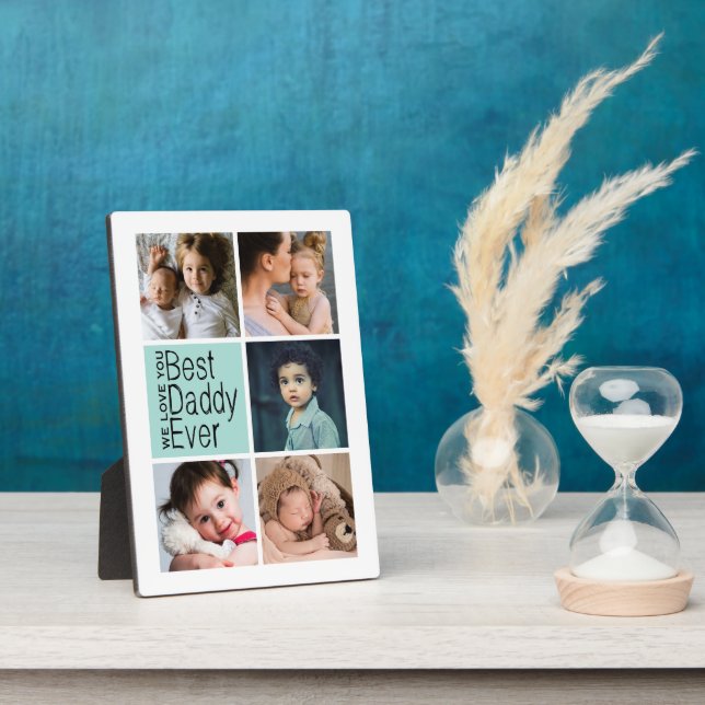 Best Daddy Ever Photo Collage Plaque (Side)