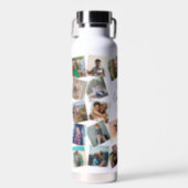 Best Daddy Ever Photo Collage Water Bottle (Front)