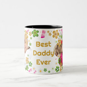 Best Daddy Ever Photo Two-Tone Coffee Mug