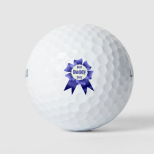 Best Daddy Ever winner award ribbon for Father Golf Balls