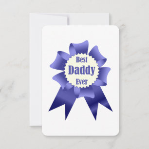 Best Daddy Ever winner award ribbon for Father Invitation