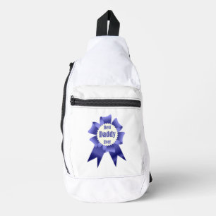 Best Daddy Ever winner award ribbon for Father Sling Bag