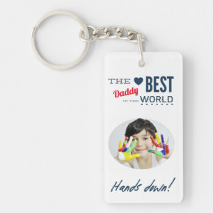 Best Daddy Hands Down Personalised Key Ring