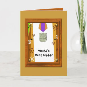 Best Daddy Medal Card