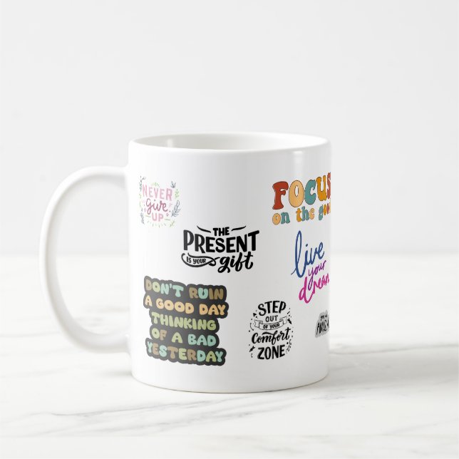 Best Daily Motivational & Life Quotes Mug (Left)