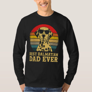 Best Dalmatian Dad Ever Dog Retro Vintage T-Shirt