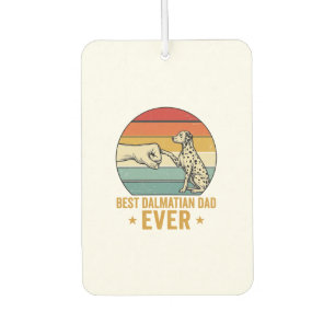 Best Dalmatian Dad Ever Vintage Fist Bump Shirt_1 Car Air Freshener
