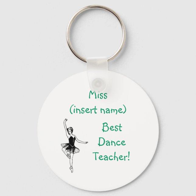 Best Dance Teacher! - keychain (Front)