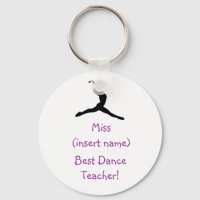 Best Dance Teacher! - keychain (Front)