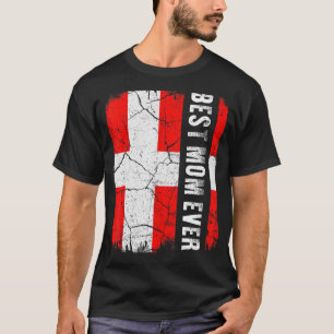 Best Danish Mum Ever Denmark Flag Mother's Day T-Shirt