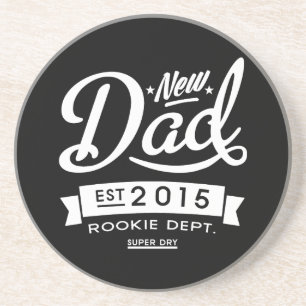Best Dark New Dad 2015 Coaster