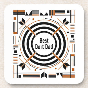 Best Dart Dad – Happy Father’s Day Coaster