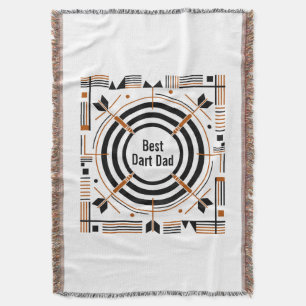 Best Dart Dad – Happy Father’s Day Throw Blanket