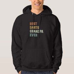 Best Darts Grandpa Ever Father's Day Funny Darts Hoodie