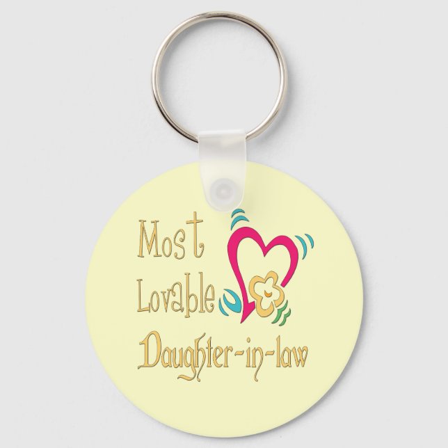 Best Daughter-in-law Gifts Key Ring (Front)