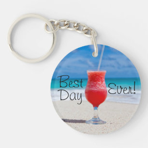 Best Day Beach Key Ring