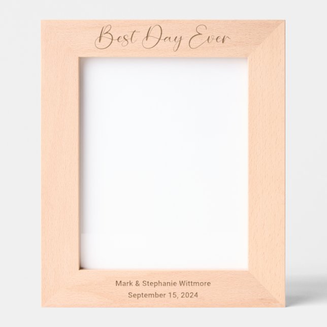Best Day Ever 8x10 Customisable Photo Frame (Front)
