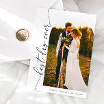 Best Day Ever Elegant Script Wedding Photo Thank You Card<br><div class="desc">Elegant wedding thank you 2-sided card featuring a script text that says "best day ever." The frame is in a trendy arch shape. You can add a second picture and a thank you message on the back.</div>