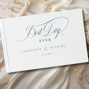 BEST DAY EVER!  Elegant, Wedding Guest Book