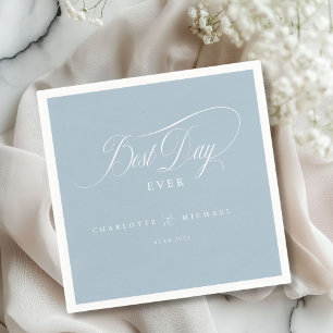 BEST DAY EVER!  Elegant, Wedding Napkin