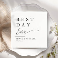 Best Day Ever | Minimalist White Wedding Day