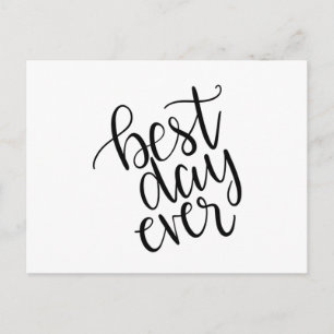 Best day ever postcard