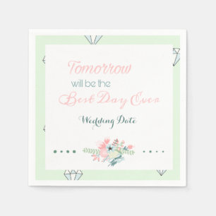 Best Day Ever (Rehearsal Dinner) Napkin