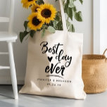 Best Day Ever Tote<br><div class="desc">Share this tote with your bridesmaids and guests - perfect for a weekend wedding or wedding favours.</div>
