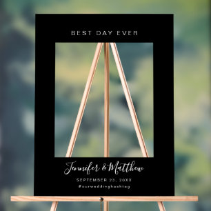 Best Day Ever Wedding Photo Prop Frame Acrylic Sign