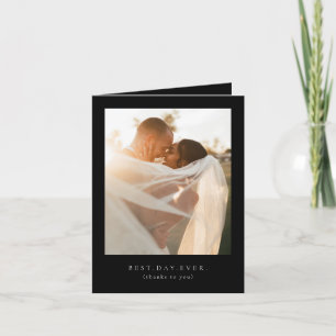 Best Day Ever Wedding Photo Thank You